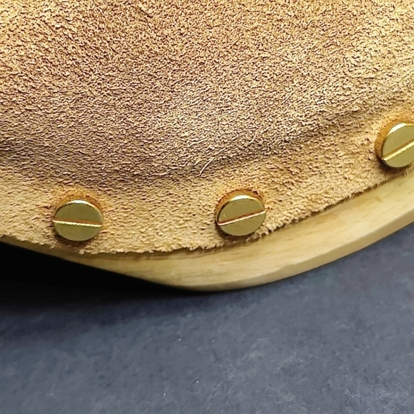 Veronica Beard Dacey Pecan Brown Suede 4 inch Clogs Size 8.5M - Picture 10 of 14